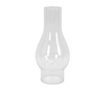 ZJchao Oil Lamp Chimney, 5.3cm Base, 16.5cm Heat Resistant Glass