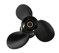 ZJchao Outboard Propeller 9 /4x11in Outboard Propeller 3 Blades 14 Teeth Aluminium Alloy Replacement Prop for