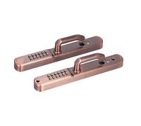 ZJchao Outdoor Door Password Lock Keyless Entry Door Lock with Ultra-Narrow Panel No Battery Power Sunscreen Anti-Theft for Home Office Aluminum Alloy Door
