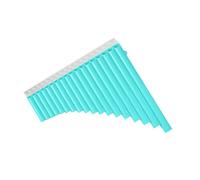 ZJchao Pan Flute, 18-Pipe Pan Flute G-G3 Range & C Key Pipes Panpipes Chinese Traditional Woodwind Instrument Instrument with Carry Bag (Blue)