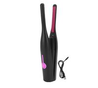 ZJchao Pencil Flat Iron PTC Fast Heating Cordless Hair Straightener Curler 2 in 1 Styling Tool for Short Hair Bangs Pixie Cuts ABS PTC Material 2600mAh Battery (Black)