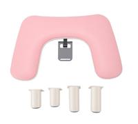 ZJchao Pink U Shaped Nail Arm Rest with 4 Adjustable Legs 0-25mm Lift and