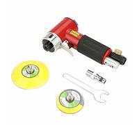 ZJchao Pneumatic Air Angle Sander Grinder Polisher 2Inch & 3Inch Discs Metal Compact Lightweight for Hardware Furniture Plastics Paint Small Areas (M6 15000rpm)