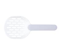 ZJchao Pooper Scooper, Cat Litter Scoop Kitty Litter Scoop Plastic Thickened Kitty Sift Shovel Kitten Pooper Lifter for Small Pet Boxes Cleaning, 10.2x4.3x2.0in (Cat litter shovel white gray)