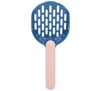 ZJchao Pooper Scooper, Kitty Litter Scoop Plastic Thickened Kitty Litter Sift Shovel Scoop Kitten Pooper Lifter for Small Pet Boxes Cleaning, 10.2x4.3x2.0in (Cat litter shovel blue powder)
