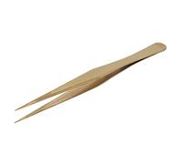 ZJchao Professional Stainless Steel Eyelashes Extension Tweezers for Makeup Tools Nail Art, Seamless Fitting and Comfortable Grip, (Gold straight [Sealing])