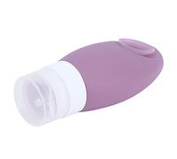 ZJchao Purple Travel Bottles, 100ml Silicone Squeeze Bottles with Suction Cup for Shampoo, Conditioner, Shower Gel, Lotion, Food, Sauces
