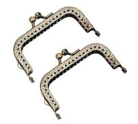 ZJchao Purse Handles, Bag Handles For Bag Making Handbag Replacement, Purse Making Supplies Handmade, For DIY Beach Straw Shopping Tote Crochet (8.5cm)