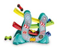 ZJchao Race Car Track Ramp for Toddlers Multi Functional Kids Learning Toy for Home Use Early Development Playset with Speed and Motion Features (Green)