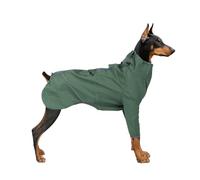 ZJchao Rain Coat For Dogs, Dog Jacket Raincoat Coat Two Legs with Harness Opening Reflective Strip Adjustable Jacket with Two Leg Protectors High Collar (#4)