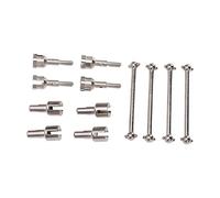 ZJchao RC Car Drive Cup, Aluminum Alloy RC Dogbone Axle Diff Cup Set Car Drive Shaft Differential with Enhanced Steering Stability For WLtoys A949 A959 A969 A979 K929 and (Silver)
