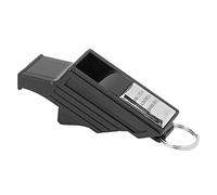 ZJchao Referee Whistle, Professional Whistle Volume Emergence Non Core Frequency Referee Adjustable Nylon Hanger Contest (Black Silver)