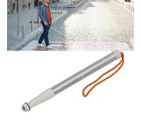 ZJchao Reflective Telescopic Blind Walking Stick, Blind Cane Folding, Shockproof Design Lightweight Metal Material Stretched Ideal for Visually Impaired People Storage Bag