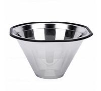 ZJchao Reusable Coffee Filter, Stainless Steel Cone Coffee Filter for Kalita Wave 185 Drippers and 8 Cup Makers, Easy to with Ultra Fine Mesh