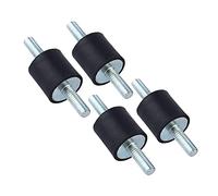 ZJchao Rubber Isolator Mounts, Vibration Isolator with Good Buffer 4Pcs M6 Anti Vibration Rubber Mount Shock Damper Shock for Air Compressors, Engines, Gasoline Engines