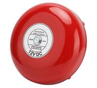 ZJchao School Bell, Fire Alarm 6 Inches Stainless Steel Fire Control Internal Strike Type Bell Alarm Metal Electric Security for School, Factory, Warehouse (#3)