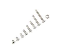 ZJchao Screw Assortment, Machine Screw Assortment Kit Stainless Steel Hex Socket Screw/Fastener 300pcs M2.5 A2 And Nut Set With Hex Nuts (C: Flat head)