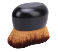 ZJchao Self Tanner Brush, Tanning Applicator Brush Soft Hair Wave Shaped Head for Body Foundation & Makeup, Blending Applicator for Tanner (Black)