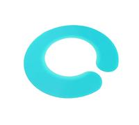 ZJchao Sibel Silicone Salon Hair Cutting Collar Silicone Easy Clean Comfortable Styling Cape for Salons and Home Use 12in (Cyan)