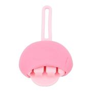 ZJchao Silicone Lip Brush Organizer, Dust Proof Lip Applicator Balm Brush Protector Cover with Hanging Hook, for Travel Makeup Storage Pink
