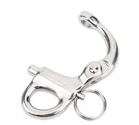 ZJchao Snap Ring Pliers, Clips Heavy Duty Mountaineering Rock Climbing Shackle 316 Stainless Steel Snap Hook for Hammock Swing Set (50MM)