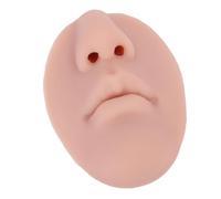ZJchao Soft 5D Silicone Nose and Mouth Model for Lip Piercing Practice, Jewelry Display Teaching Tool Durable Skin Safe Simulation for Artists (Brown)