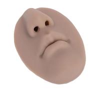 ZJchao Soft 5D Silicone Nose and Mouth Model for Lip Piercing Practice, Jewelry Display Teaching Tool Durable Skin Safe Simulation for Artists (Dark Skin Tone)