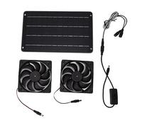 ZJchao Solar Fan, 20W Solar Powered Exhaust Fan for Chicken Coops, Greenhouses, Sheds, Energy Efficient, Built-In On/Off Switch