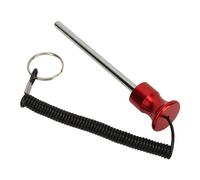 ZJchao Stack Magnetic Weight Weight Machine Pin Magnetic 8x125mm with Pull Rope - Universal Selector Pin for Strength Training - Iron & Aluminum - Easy to Use and Loss Proof (Red)