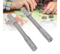 ZJchao Stainless Steel Double Ended Pin Vise Hand Drill Set Precision Watch Repair Tool for Jewelry Making Micro Mechanical Assemblies 2 Pcs 12cm