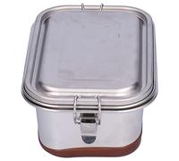 ZJchao Stainless Steel Lunch Box for Adults, Leak Proof Food Storage Container with Secure Buckle Lid, BPA-Free Meal Prep Box for Office, School, Camping, Travel & Picnic