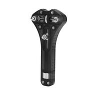 ZJchao Three Jaw Watch Case Opener, Adjustable Watch Back Cover Tool for Opening Groove Case and Changing Battery, with 12 Dies, Suitable for Watchmakers and Repairing Workers