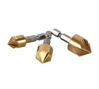 ZJchao Tool for Metal Six-Piece Chamfer Countersink Drill Bit Set 1/4" Hex Shank 90-Degree Wood Cutter for Woodworking 6mm-19mm