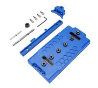 ZJchao Tools Cabinet Template Shelf Pin Jig Tool - High ABS Drilling Guide for Woodworking - Versatile Shelf Hole Jig for Various Projects - 11-Piece Set