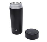 ZJchao Travel Electric Heating Cup, Compact Stainless Steel Kettle with LCD Screen and 4 Preset Temperatures for Hotels Camping Business Trips (UK Plug)