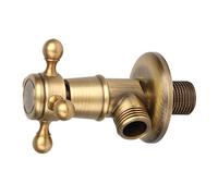 ZJchao Triangular Brass Shower Valve for Bathroom Hardware, Ic Finish, Compatible with Multiple Bath Systems, European Style Water Control Valve
