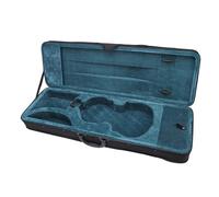 ZJchao Violin Case 3/4 Size, Lightweight Hard Shell Travel Bag With Carry Strap, Velvet Lined Oblong Violin Box For Student Or Professional Use, Compact Black Carrier For Easy