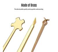 ZJchao Violin Maintenance Kit with Sound Post Adjuster, Measurer, and Retriever, Brass Tools for Luthiers, Gold Color