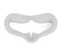 ZJchao VR Interface Pad, VR Silicone Mask Face Cover Sweat Proof Washable Lightproof Standard Eye Silicone for Gaming (White)