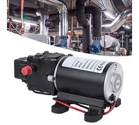 ZJchao Water Electric Boost High-Pressure Intelligent Diaphragm Pump 12V 120W 7L/min Right Water Outlet Durable Cast Iron with Automatic Control (12V Motor)