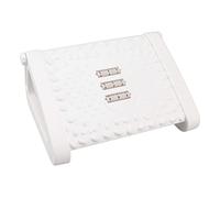 ZJchao White Footrest Under Under Desk Footrest Ergonomic Foot Stool with Texture and Roller for Office Use (White)