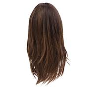 ZJchao Wig, Long Straight Wig With Stylish Temperature Synthetic Wigs With Bangs Long Straight for Halloween Role Playing Party