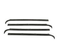 ZJchao Window Seal Kit, 4PCS Front Inner Outer Door Weatherstrip Window Seal Belt F2TZ1521456A Low Noise Replacement Weather Stripping Car Door Weather Stripping for Cars, Black