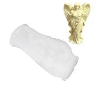 ZJchao Wing Goddess Candle Mold, Flexible Reusable 3D Silicone Wax Soap Mold for Candle Making with Detailed Design for Resin Crafts Baking Fondant
