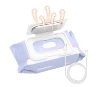 ZJchao Wipe Warmer, Wipes Dispenser Baby Wipe Warmer ABS 5V USB Baby with Low Power Consumption for Efficiency for Cold Weather (White)