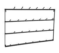 ZJchao Wrought Iron Cup Wrought Iron Cup Rack Wall Mounted Mug Storage Organizer for Home Kitchen Black Finish (Four Layers)