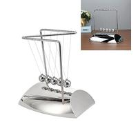 ZJchao Z Shape Pendulum Ball Toy Steel Balance Swing Balls Perpetual Motion Physics Science Educational Desk Toy for Kids Adults Office Classroom Decor Silver