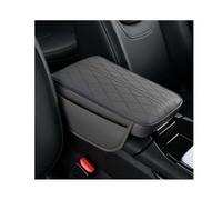 ZJCOZBH Car Arm Rest Cushion, for VW T5 T6 T6.1 California Multivan Transporter T7 Multivan Multifunctional Leather Car Armrest Box Mat with Side Storage Bag Armrest Seat Box Cover Protector,A