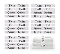 zjdbset 20 Pieces Bed Sheet Organizer Bands Bed Sheet Keepers Closet Organization Elastic Linen Labels for Bed Sheet Sets(Queen,King,Full,Twin)