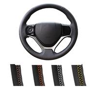 ZJDSF For H=o=n=d=a Civic 9 2012 2015,Custom DIY Leather Hand sewn Car Steering Wheel Cover